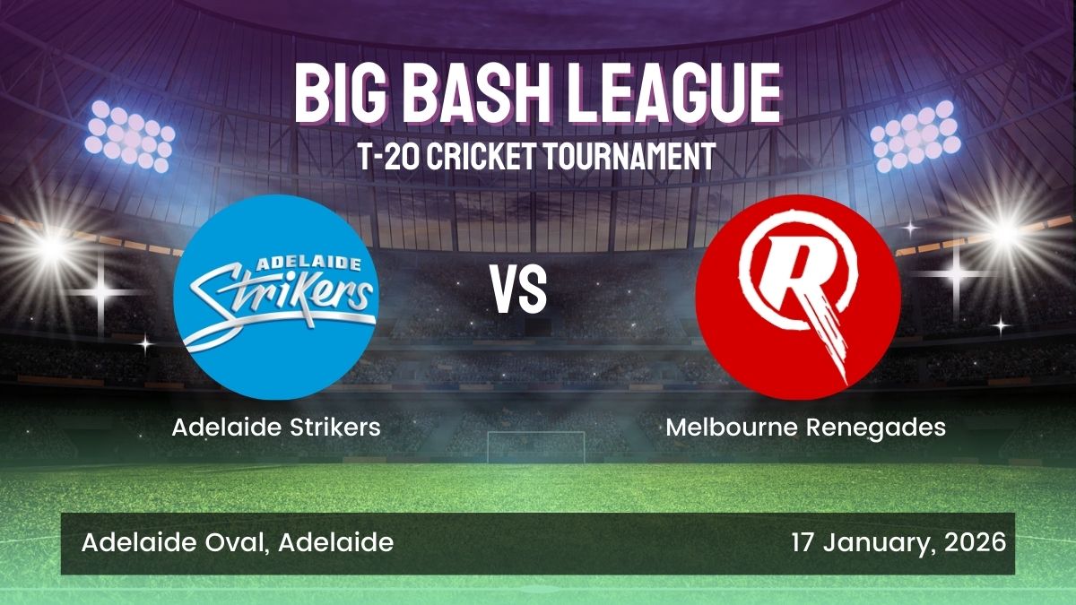 WIN MATCH 365 BBL ID Login Adelaide Strikers vs Melbourne Renegades