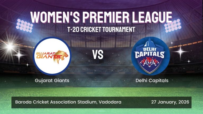 Login WPL ID CricMatch365 Gujarat Giants vs Delhi Capitals WPL 2026