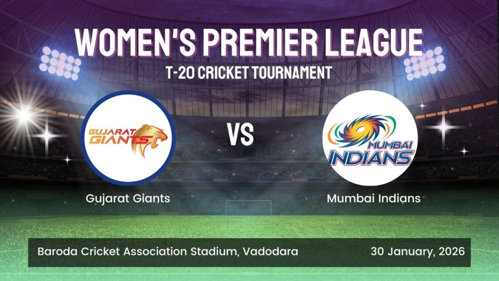 Login WPL ID Cric Match365 Gujarat Giants vs Mumbai Indians